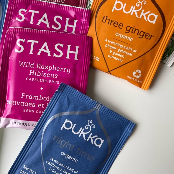 Tea Sampler Set : TAZO, STASH, Pukka, and David’s Tea - Picture 2 of 6